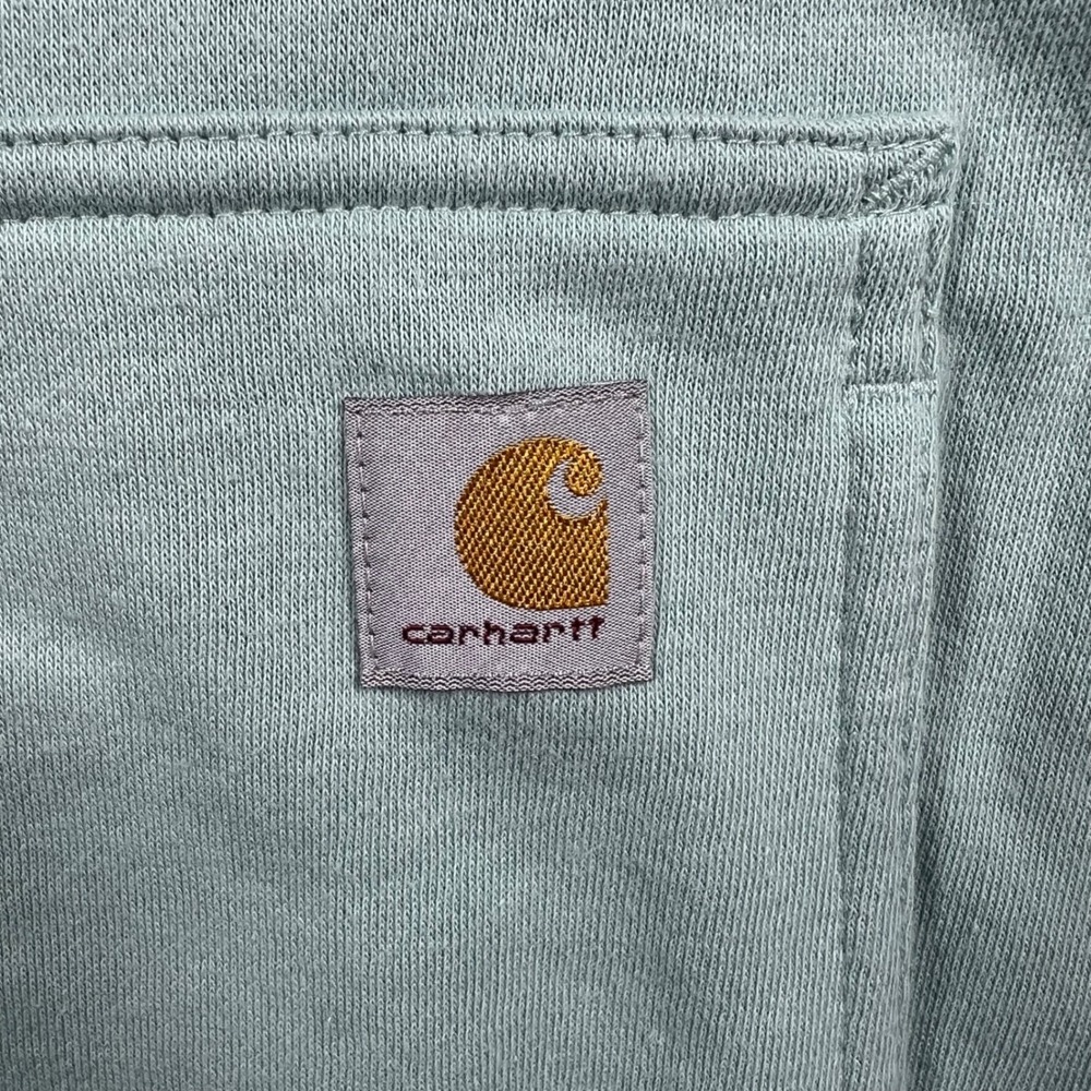 Carhartt Force Relaxed Fit Sweatshirt Mint Green Crewneck Womens Large Bonus Hat - Picture 9 of 16